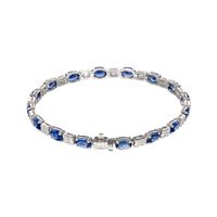 Vicenza - Piazzetta Palladio 2 - Bracciale Crivelli ZAFFIRO in Oro bianco Zaffiro 7.42 Ct 035-VB27559 ZF - 035-VB27559 ZF